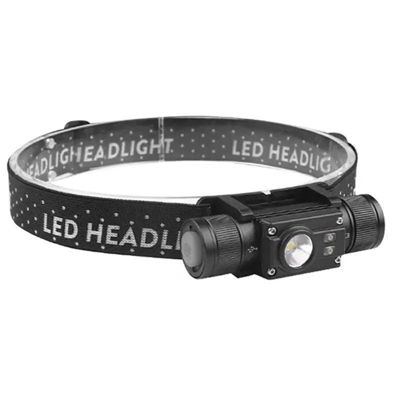 New Arrival XTE+COB USB Rechargeable Head Lamp Portable Head Lamp Waterproof Hiking Head Torch