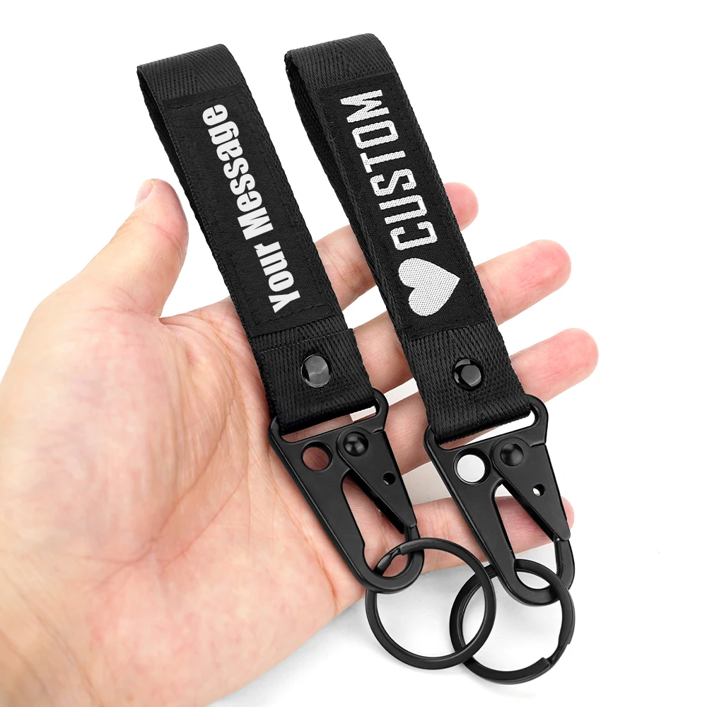 Custom Logo Anime Carabiner Strap Lanyard Short Keychain Lanyard With Metal Eagle Shape Hook