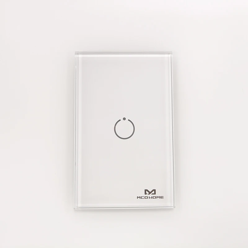 custom high quality silk screen Smart touch light Glass Switch panel for home appliance
