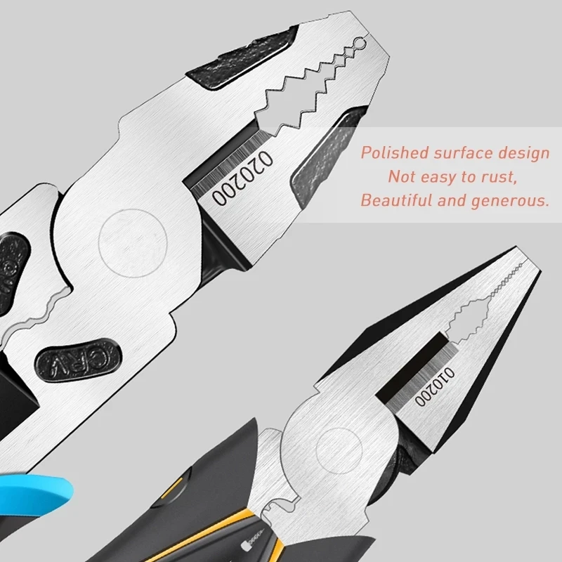  6'8'9' Multifunction Pliers Set Combination Stripper/Crimper/Cutter Heavy Duty Wire Diagonal Hand