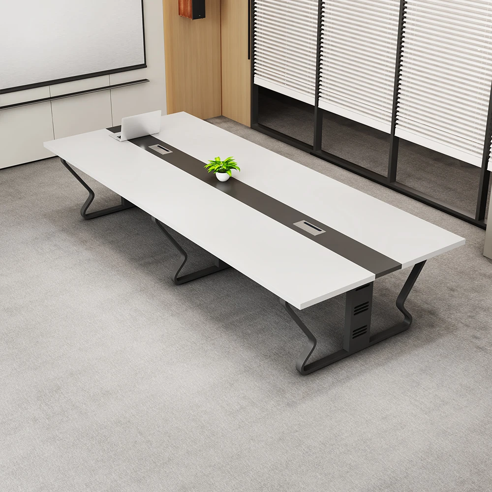 Классический бесплатный образец 10-местный офисный стол для встреч с офисной мебелью на 16 человек