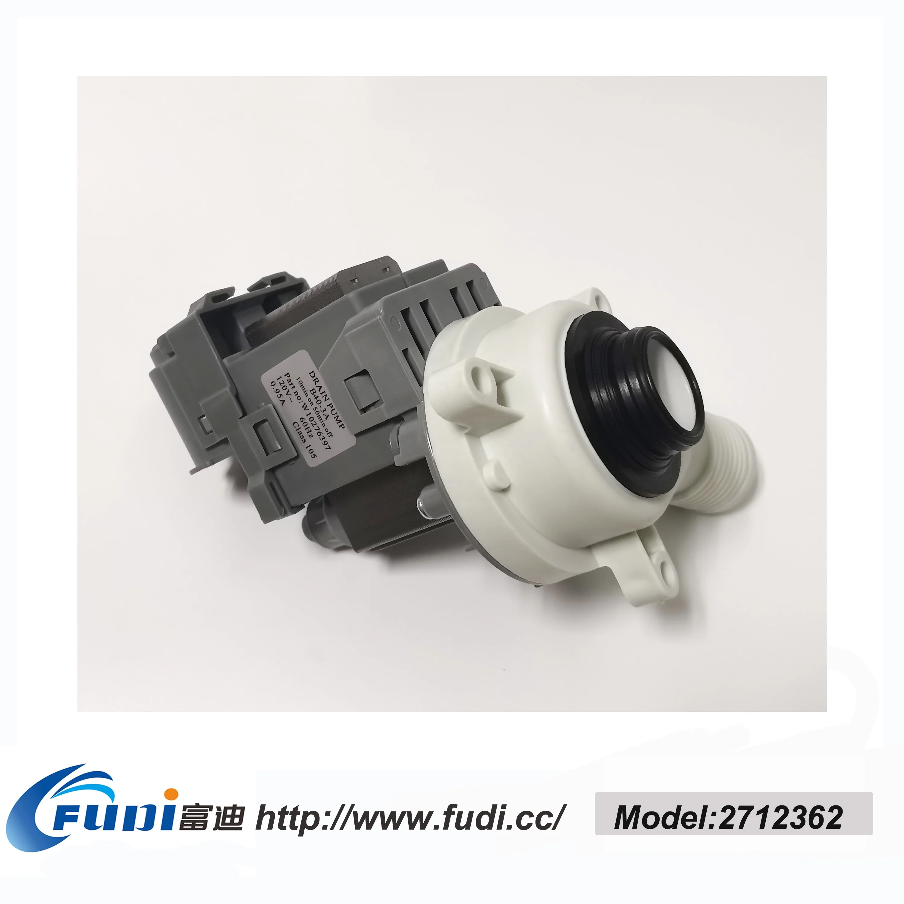 Whirlpool W10276397 Washer Drain Pump 85W Washing Machine Pump