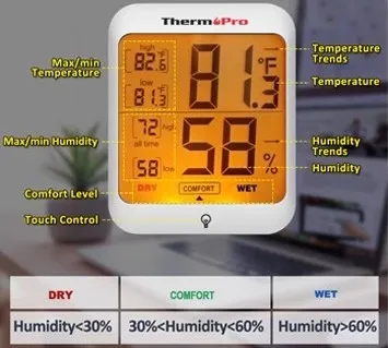  Thermopro TP53 цифровой Комнатный термометр гигрометр лучшая Метеостанция для