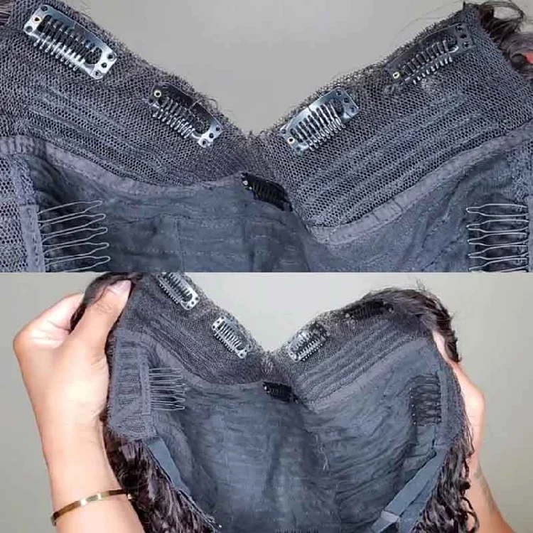 V part wigs human hair weave wig glueless wig for black women no lace real scalp no leave out