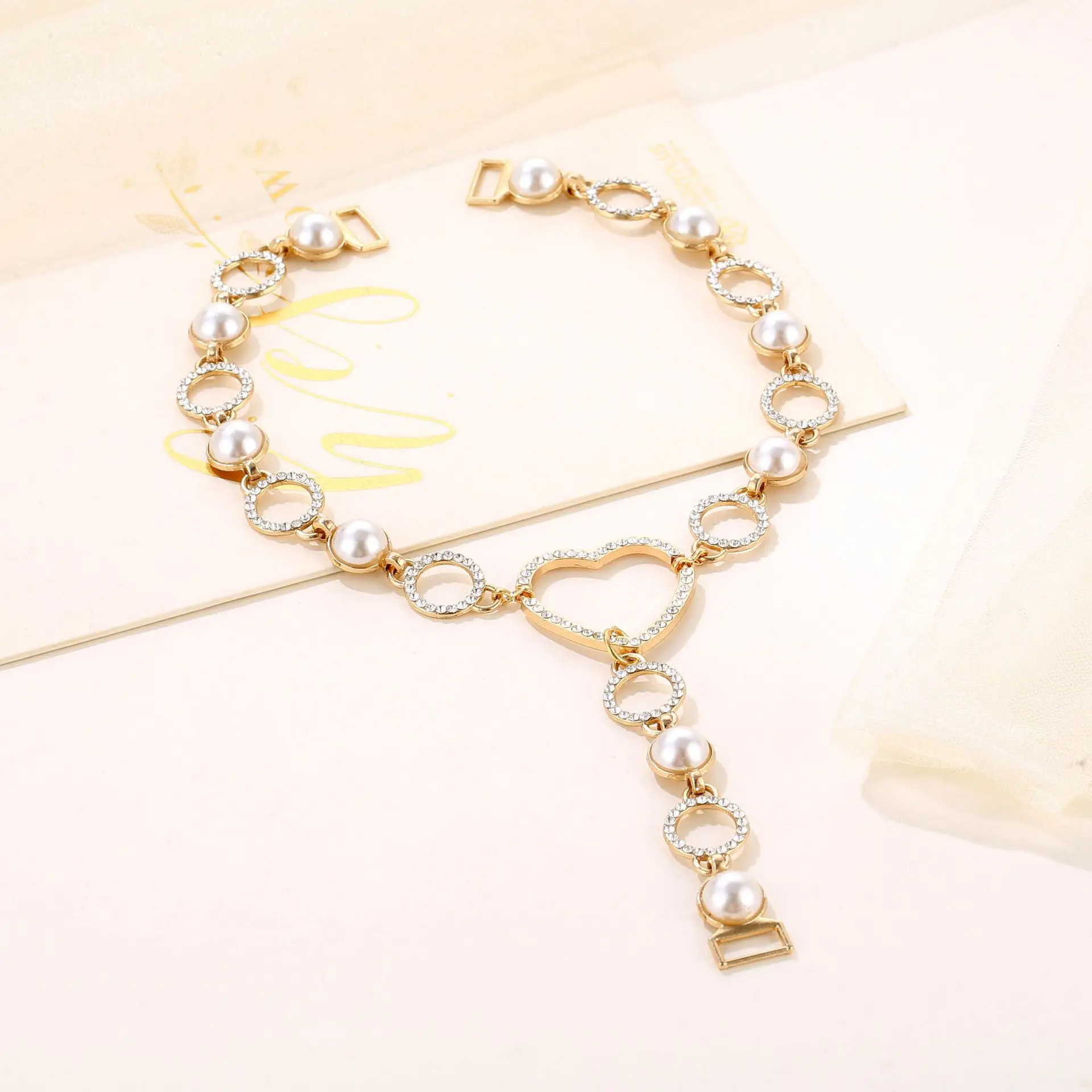JFS005 Wholesale Metal Accessories Trilateral Rhinestone Bikini Connectors Shine Ab Rhinestone Bikini Connector For Sale