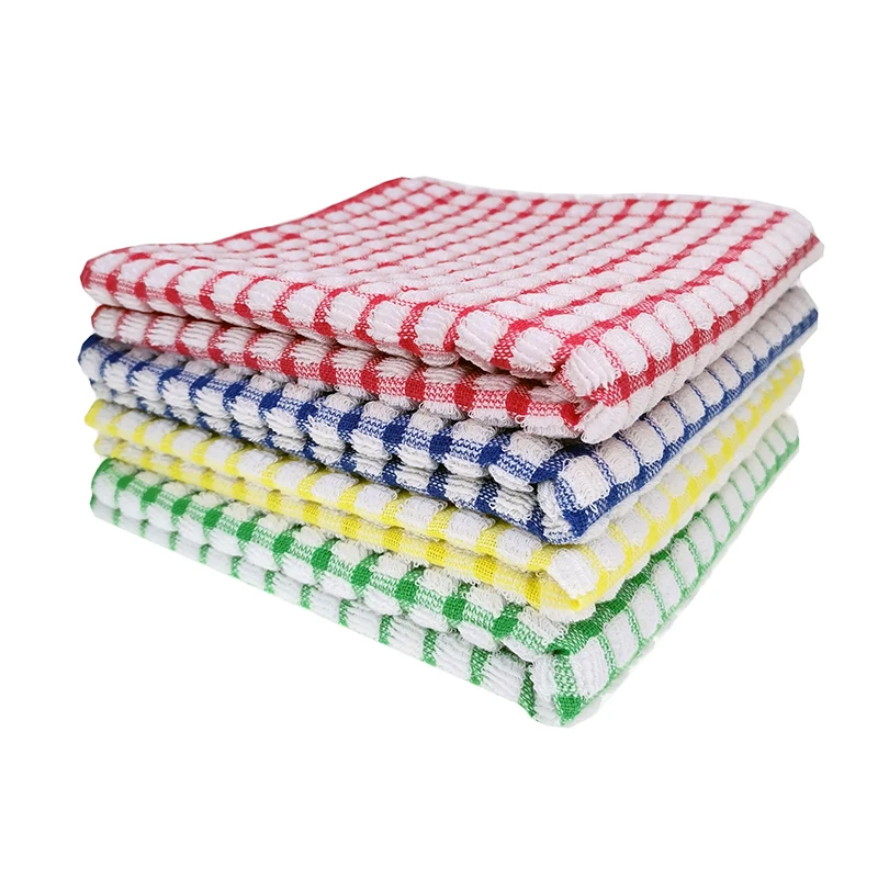 Esun Multifunction Cotton Cleaning Rags Terry Dish Cloths for Washing Dishes Kitchen Cleaning Rags for Cleaning