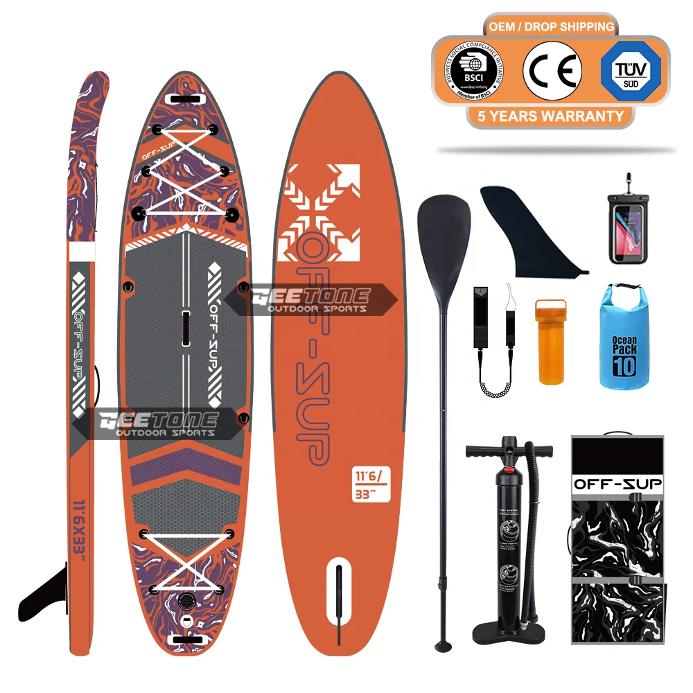 Geetone OFFSUP New Design Light weight Inflatable SUP Stand Up Paddle Board For Sale