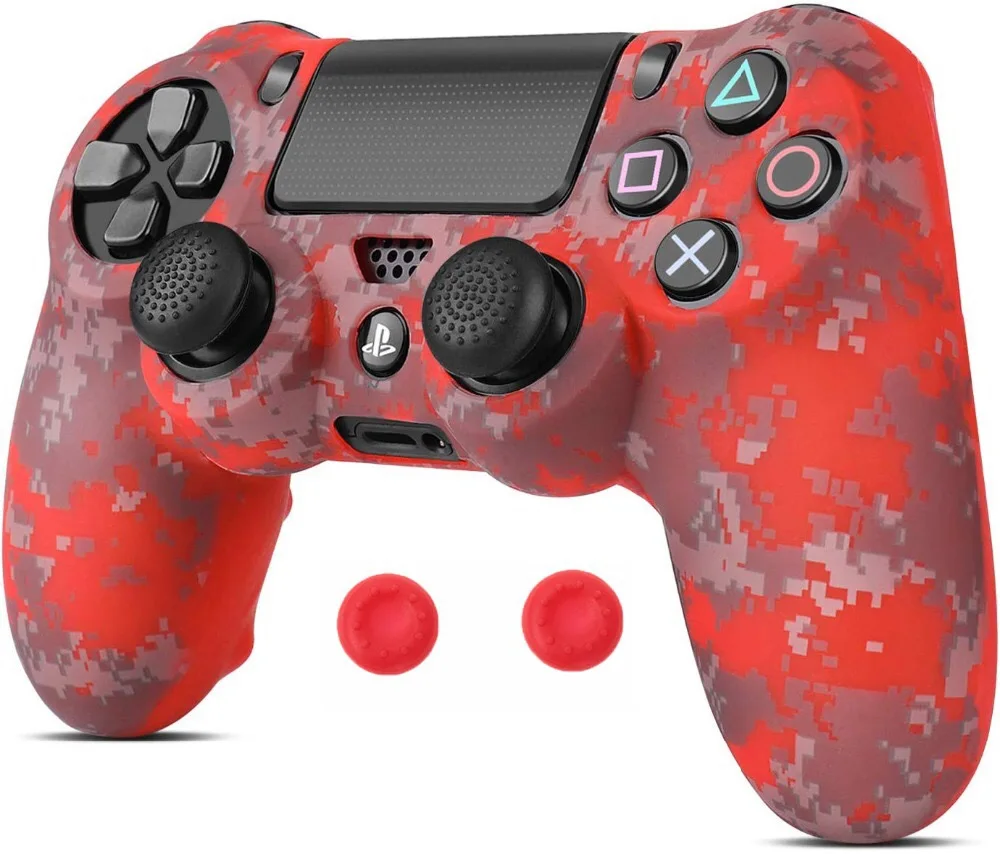  Нескользящий цветной защитный силиконовый чехол для Sony Playstation 4 Обложка PS4 силиконовые чехлы