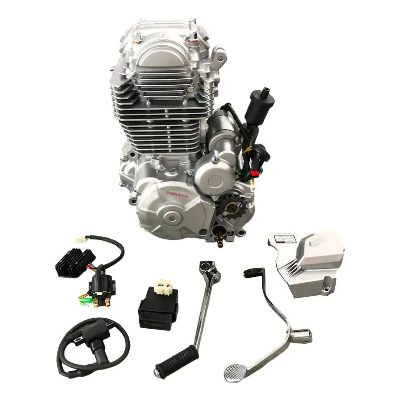 ZS 300cc engine single cylinder 4 stroke air cooled 16kw PR300 engine for bajaj yamamha