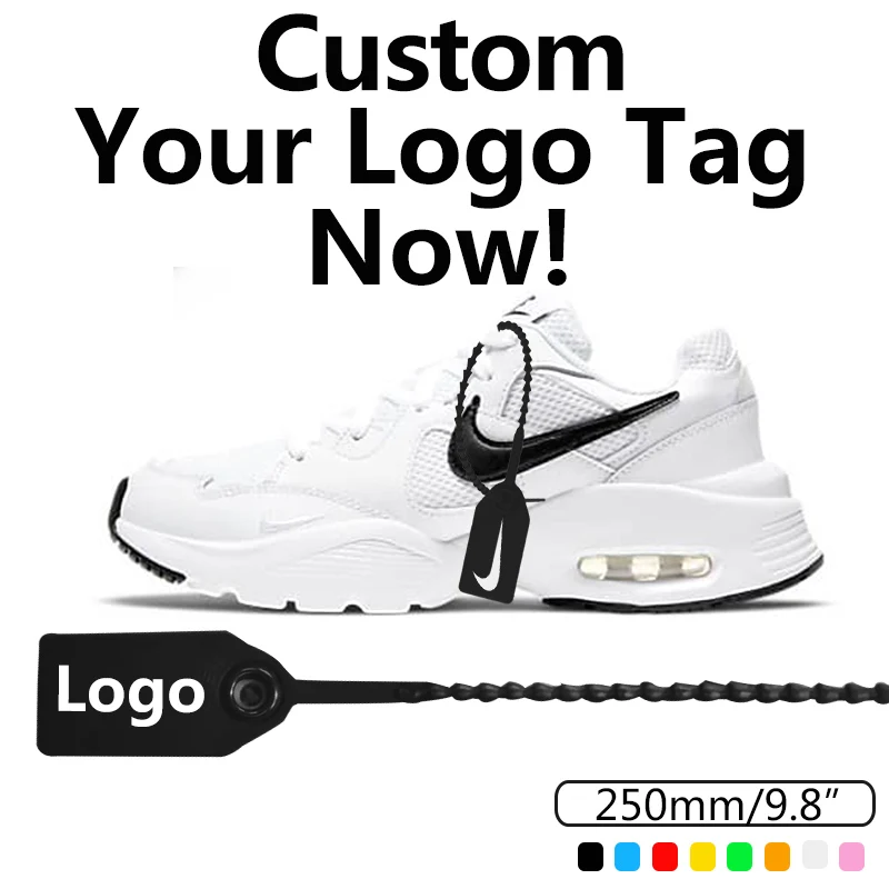 Clothing tag Printed Label Custom Logo padlock plastic zip tie Security seal tamper proof disposable Anti-theft deduction