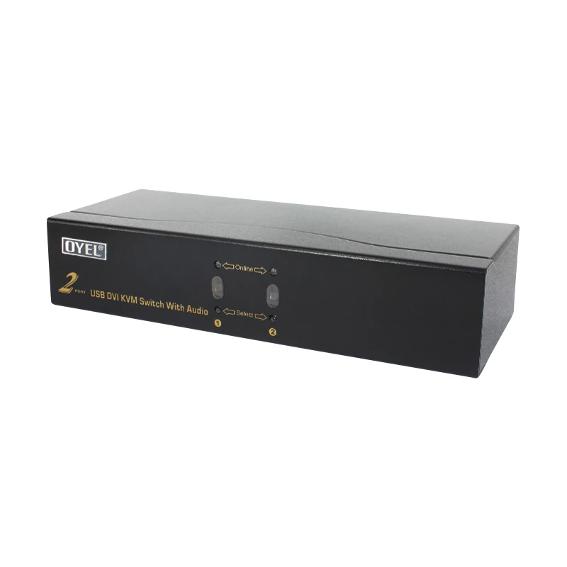 Best price 2 ports DVI  KVM Series  DVI  Box manual Series 2 output to 1 input DVI video Series