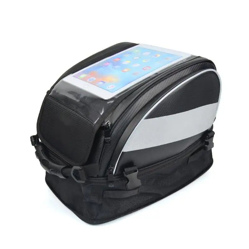 Motorcycle Navigation Bag Fuel Tank Rear Seat Helmet Bag Touchscreen Quick Disassembly Large Capacity Universal Model