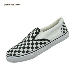 Fashion Big Size Low Top Men Casual Daily Wear Shoes Blank Slip On Canvas Shoes