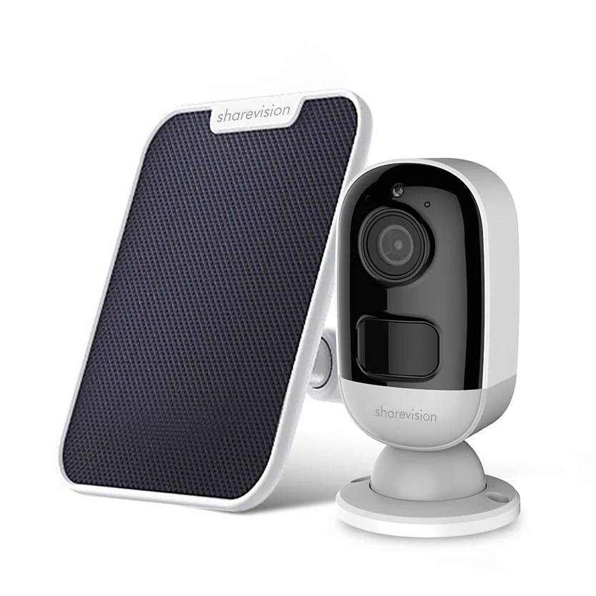 HD outdoor solar CCTV camera with solar panel and battery, Huawei Hisilicon chip to support WiFi intercom radar sensor alarm