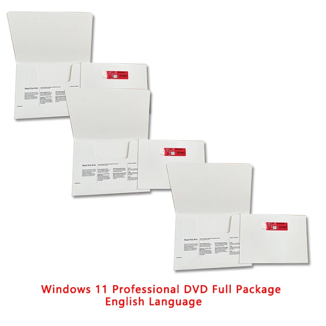 Windows 11 Professional   OEM DVD Full Package English  Language  DHL Free Shipping Win 11  Pro Latest Version(1 set= 10 pcs)