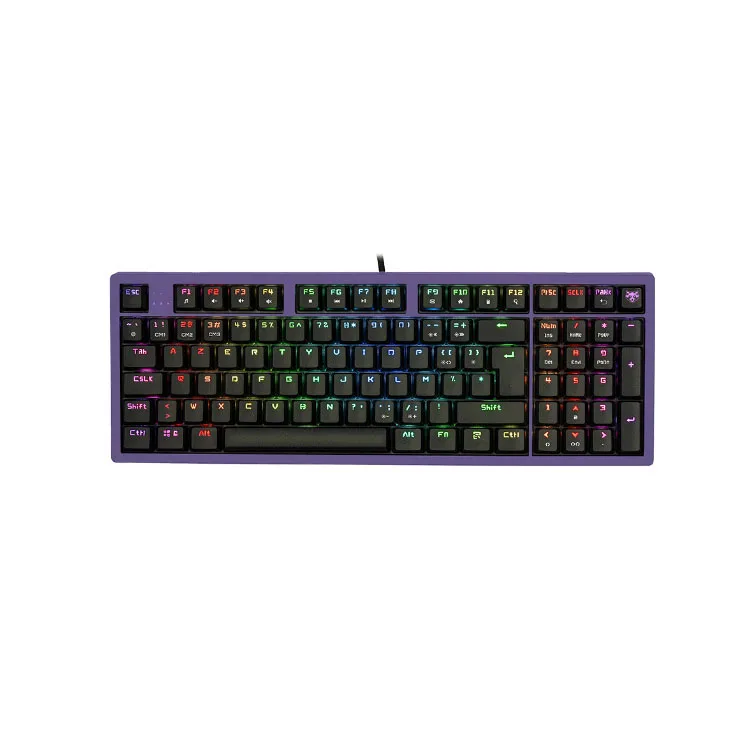 Top Sale OEM/ODM 96 Key Promotional Wired Usb Cable RGB Mechanical Professional Gaming Keyboard