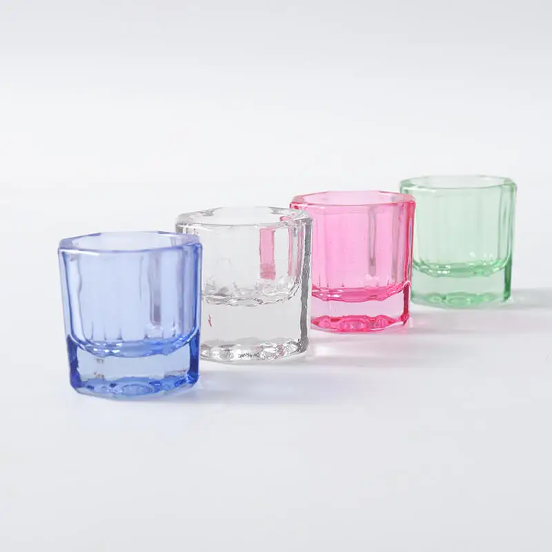 Colorful Glass Dappen Dish/Disposable Dappen Mixing Cup/Nail Dappen Dish