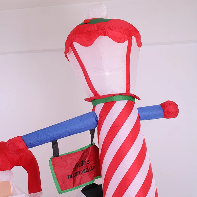 2 7 м наружный надувной Рождественский Санта-эльфов Декоративный Надувной маяк