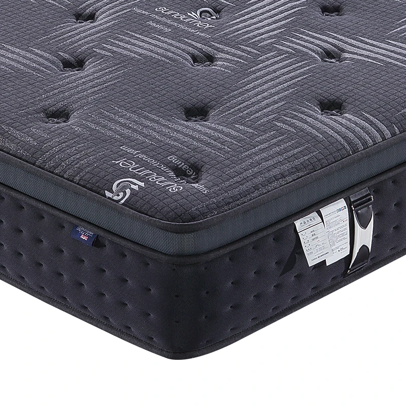 Best Seller Black Queen King Full Size Spring Mattress Soft Foam Roll Up In A Box For Customizable Bed And Mattresses