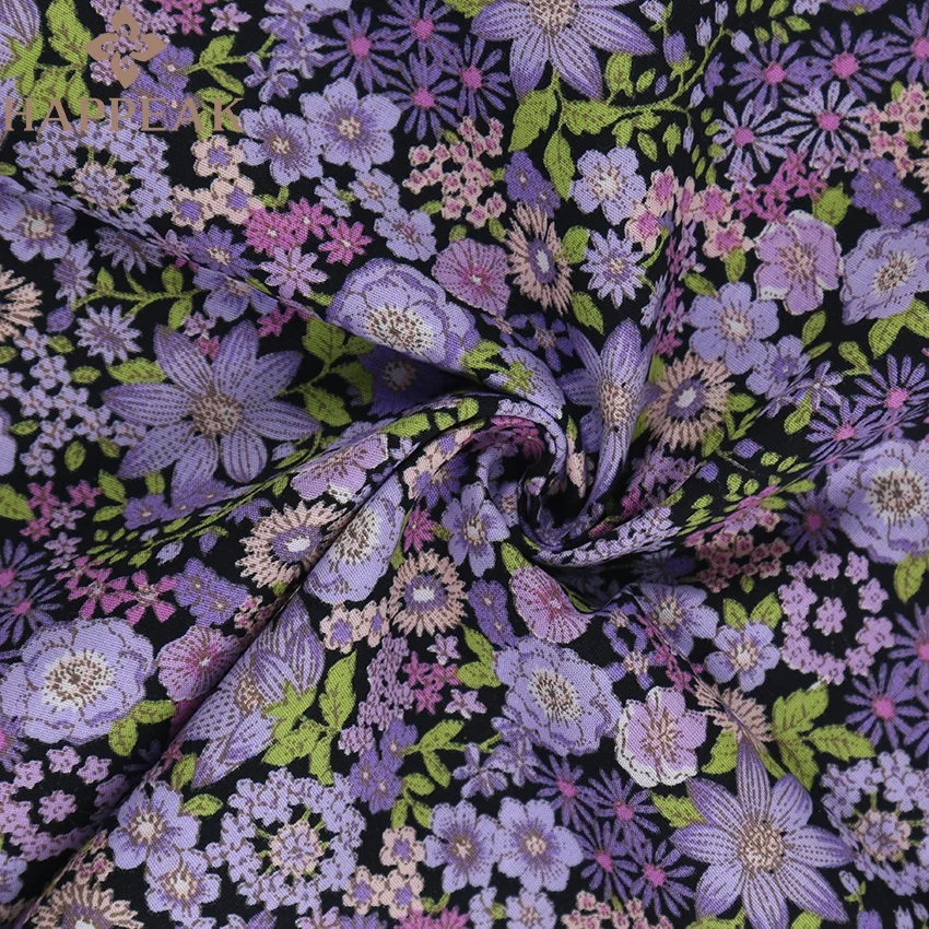 Низкий минимальный заказ оптовая продажа ткань из хлопка с цветочным принтом в наличии хлопчатобумажная для одежды