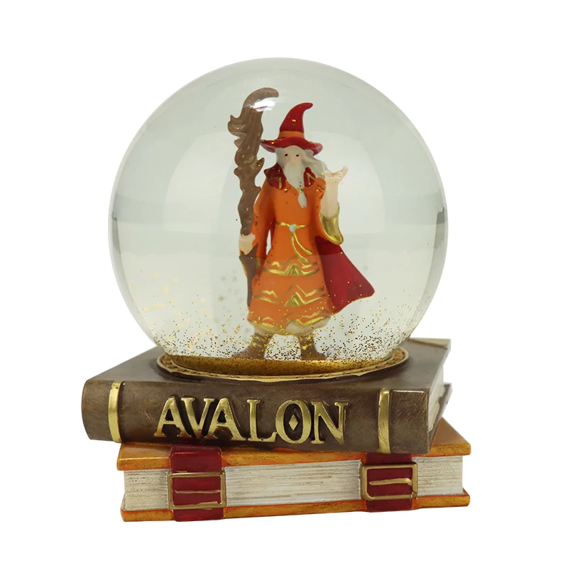 Snow globe custom 3D design 45mm 65 80 100mm resin custom unique religious crafts snow globes