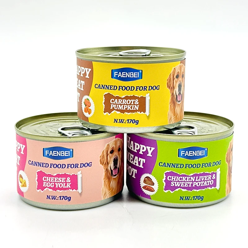 FAENBEI Pet Wet Food For Dog Jelly Canned Food Dog Food Chicken