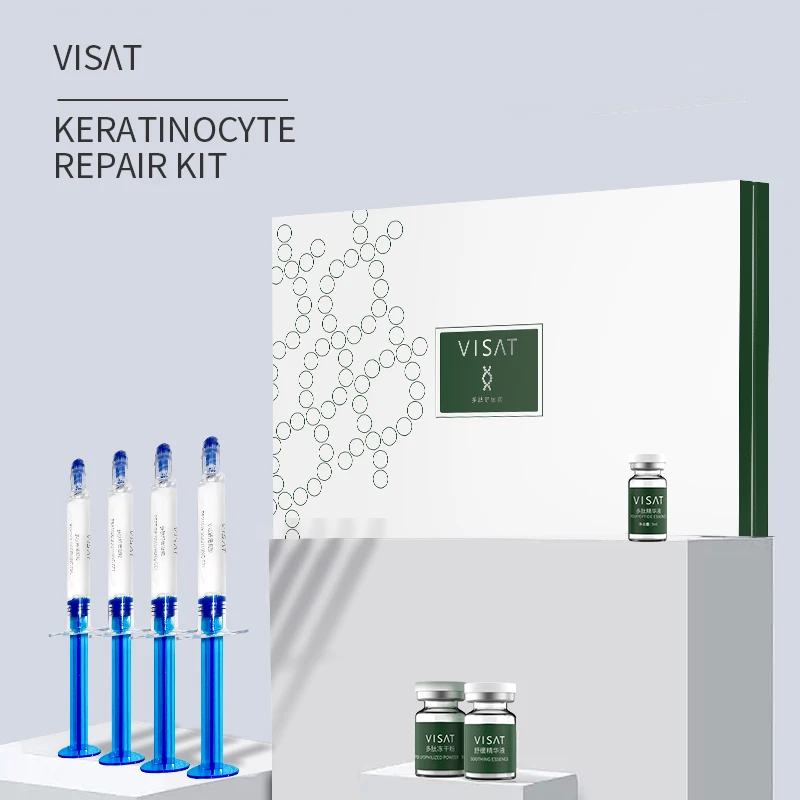 Private logo 3ml facial keratinocyte growth factor powder pure plant extract peptide lyophilized powder facial care