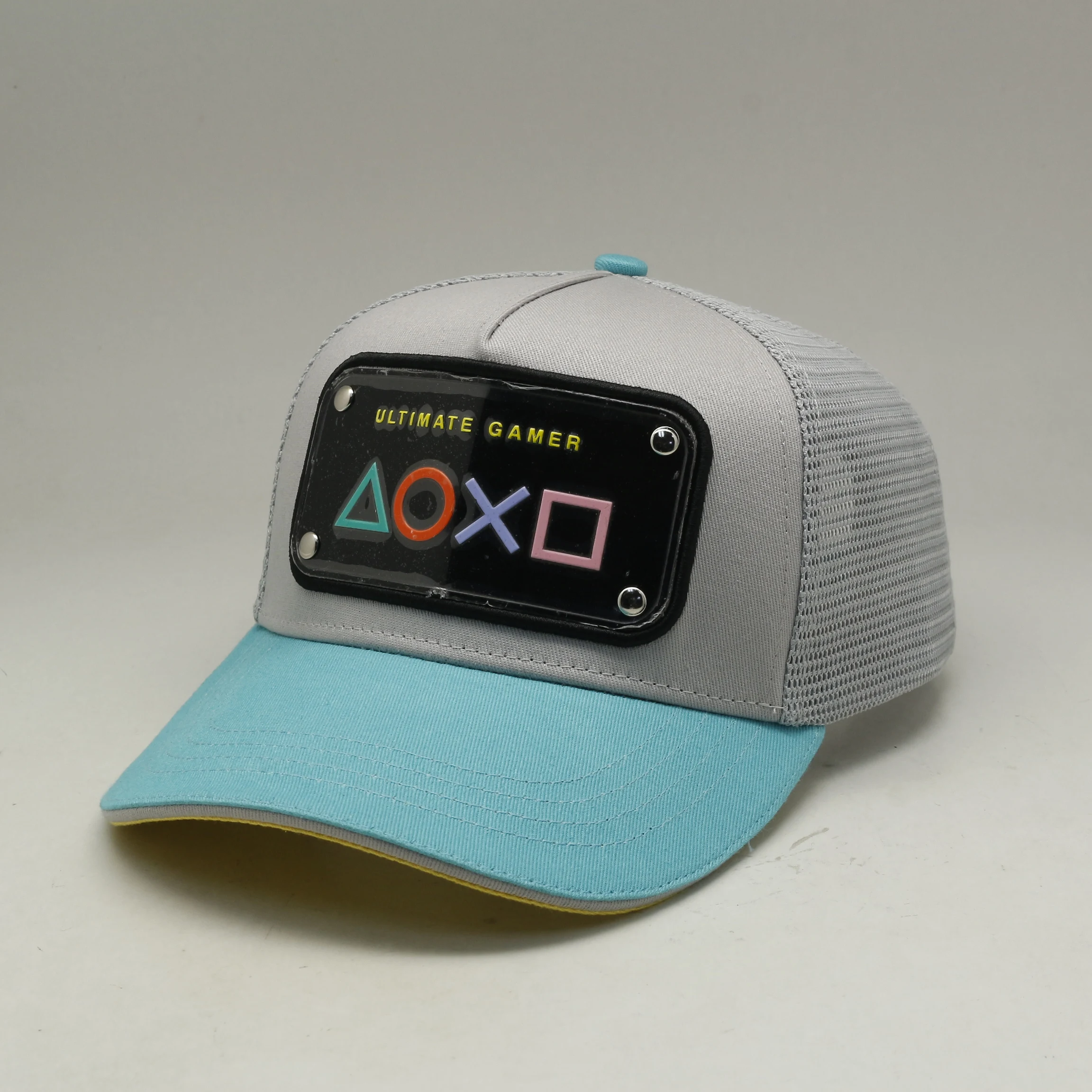 Shenzhen Manufacture Brettos Customization Caps Add Your logo on Caps Trucker Cap 5 Panels Hats Plate
