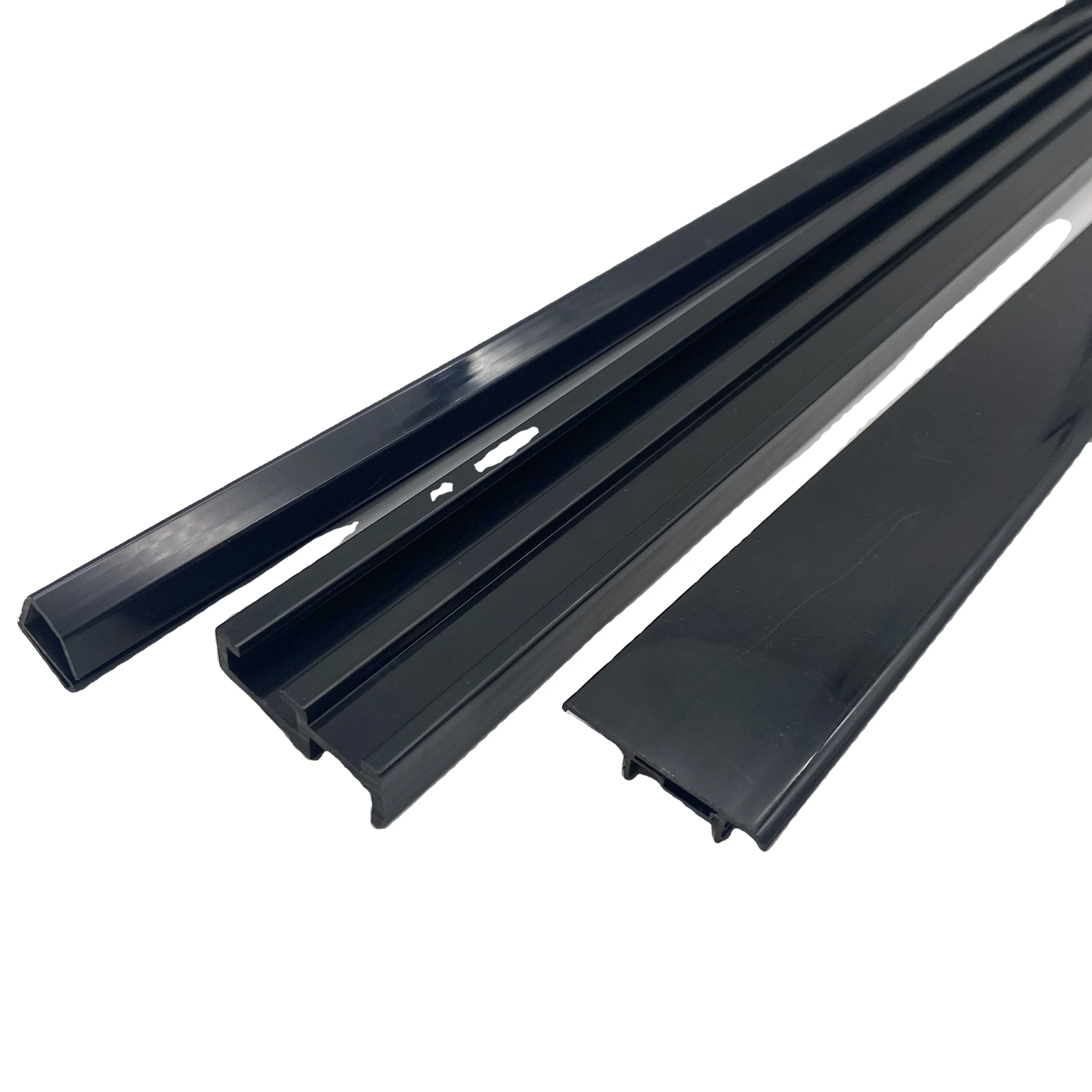 UV-resistant rigid PVC construction profiles Custom  Extrusion plastic U Channel  PVC Plastic extruded Profiles
