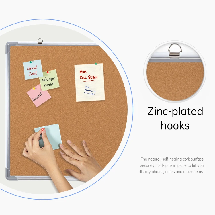 Cork Notice Board Bulletin Board Decorative Pin Borad for Office