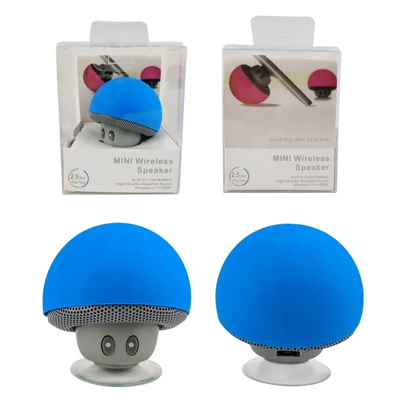 Mini Small Mushroom Outdoor Blue Tooth Speaker Amplifier Custom OEM Good Music Portable Bluetooth Wireless Speaker