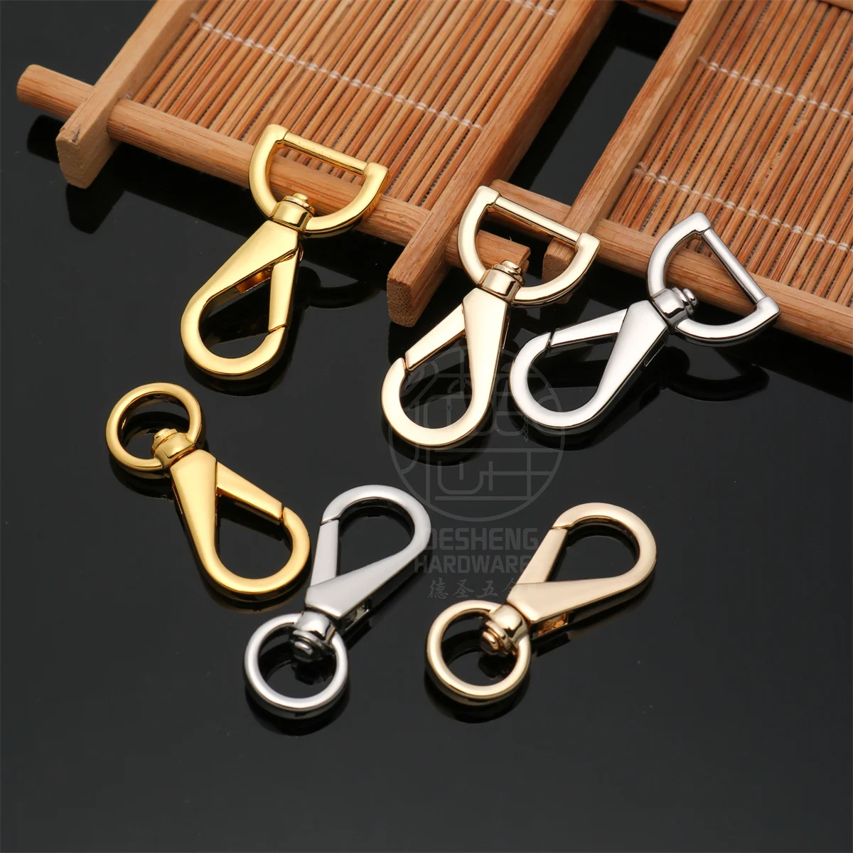 Wholesale Metal Bag Hook Zinc Alloy Bag Hardware Swivel Snap Hook For Belt Strap