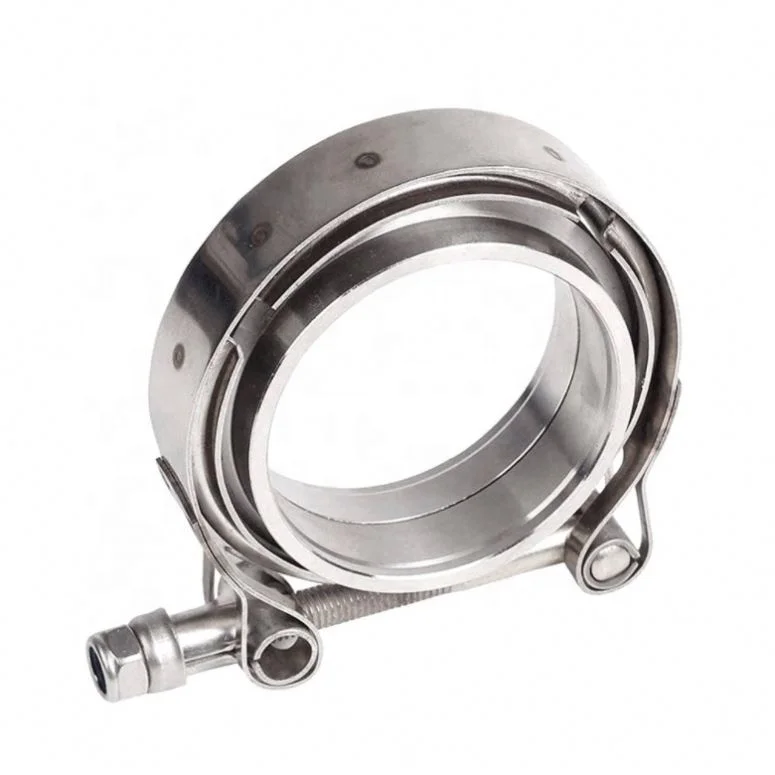 High quality 304 hose clamp stainless steel v band exhaust clamp