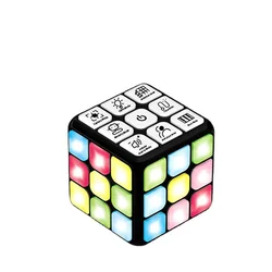 Handheld Electronic Led Educational Toys 3D Magic Magnetic Cube For Kids Game Puzzle Cube