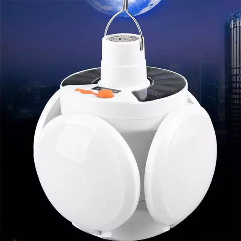 Solar soccer lamp outdoor lighting night fishing emergency folding new energy camping lamp