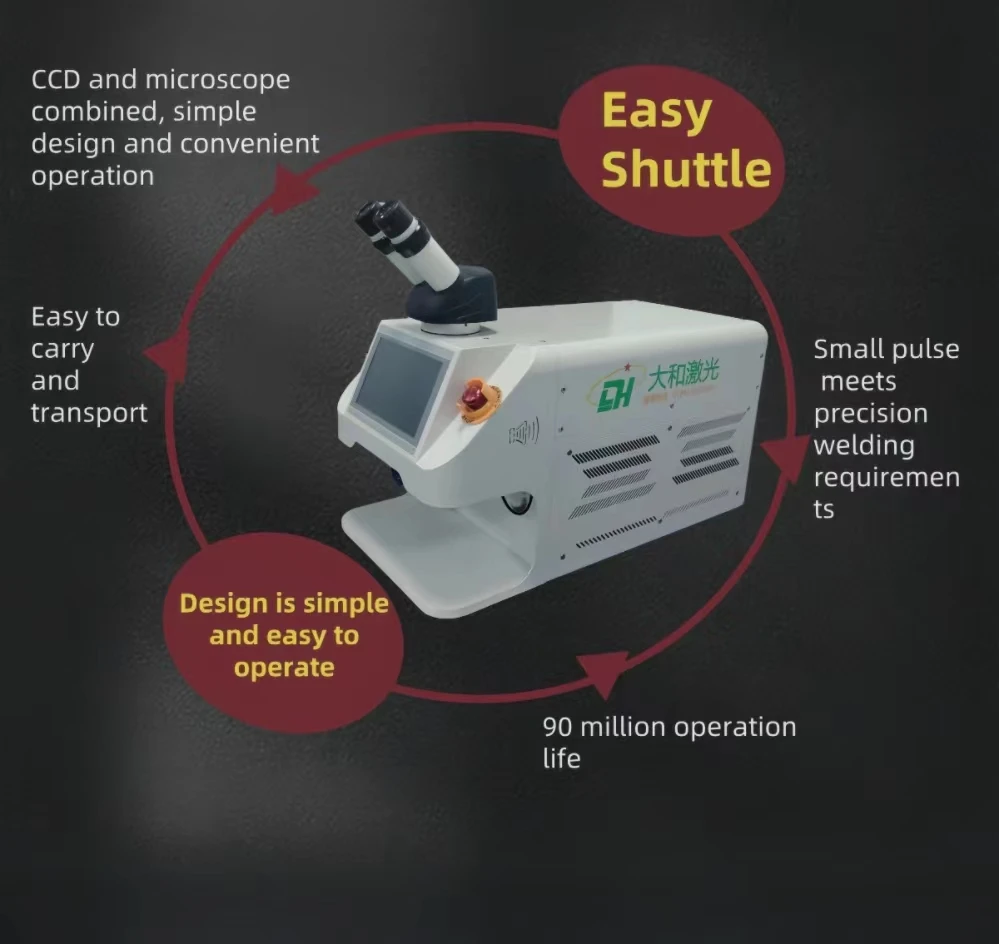 Small and Portable Desktop Metal Pulse Laser Welding Machine