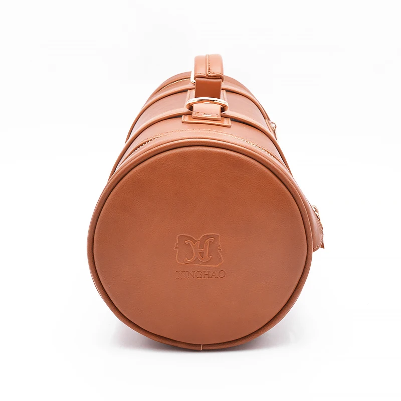 Factory Custom Leather Bartender Kit Bag High Quality Kitchen Chef Tool Crossbody Bag Heavy Duty Knife Roll Bag