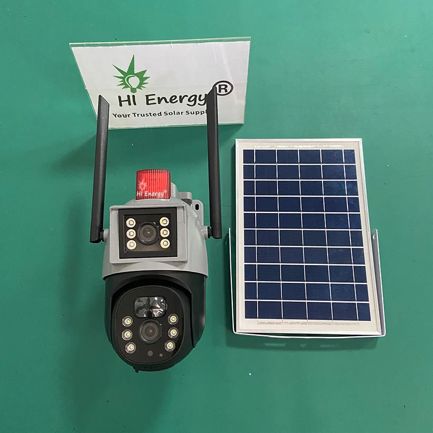 V380 WIFI Solar CCTV Camera Full Color Night Vision Recording Security 3MP 4G Sim Card Outdoor
