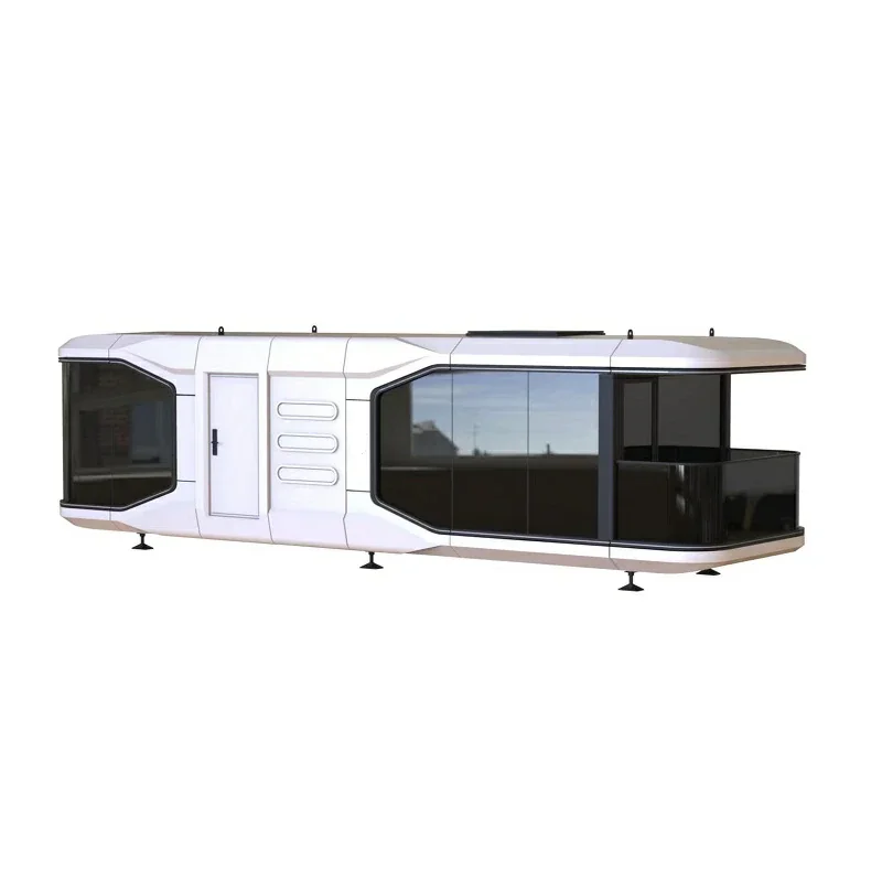 Space-Inspired Prefabricated Steel Structure Mobile Home Portable Hotel Capsule Room with Toilet for Apartment Use or Hostel