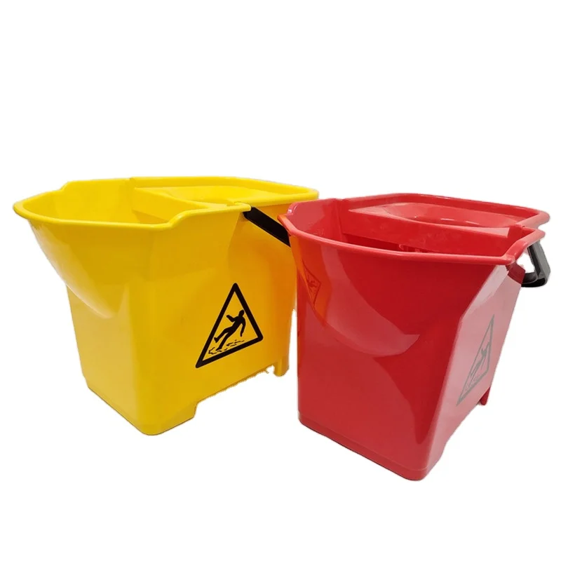 Customized Hotel Cleaning Products From The Manufacturer Plastic Mop Bucket Cleaning Handcart Bucket With Handle