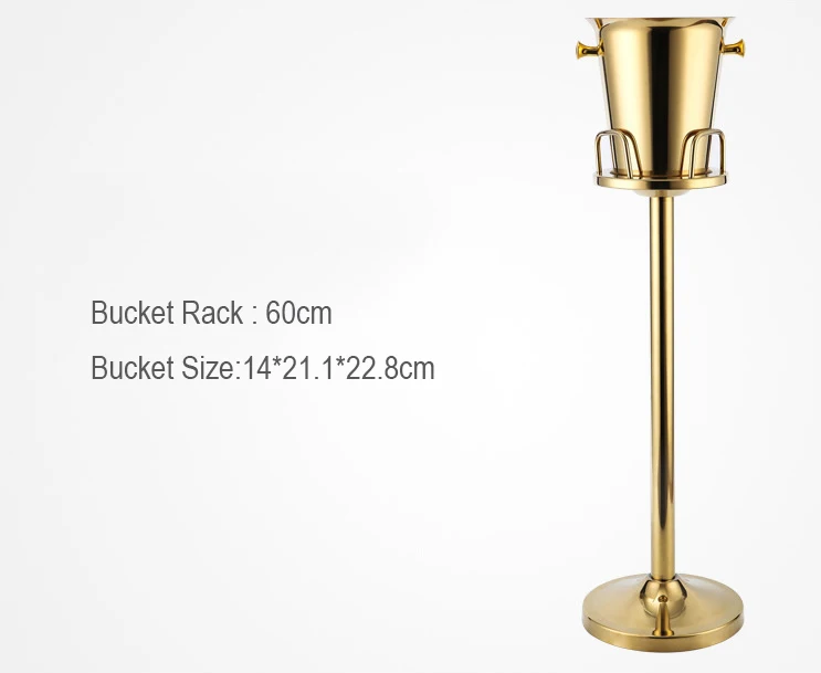 Stainless Steel British Double Wine Cooler with Stand Holder Metal Ice Bucket from China Manufacturer