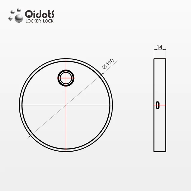 Electronic Fingerprint Zinc-alloy Round Fire Cabinet Lock for safes and Vault