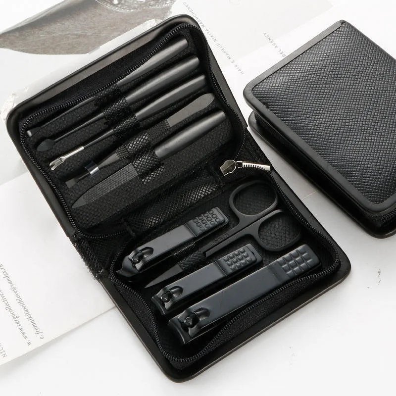 Manicure Set Professional Nail Clippers Kit Pedicure Care Tools- 9 pcs Stainless Steel Women Manicure & Pedicure Set