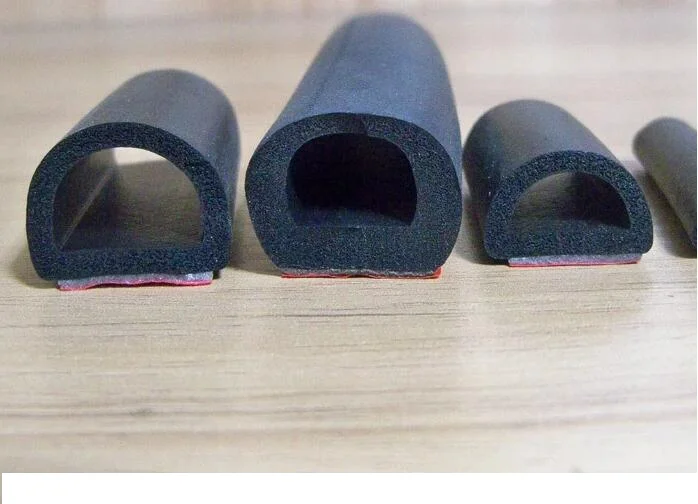 
D-type rubber foam seals for cars, trucks, motor homes and ship doors and windows 