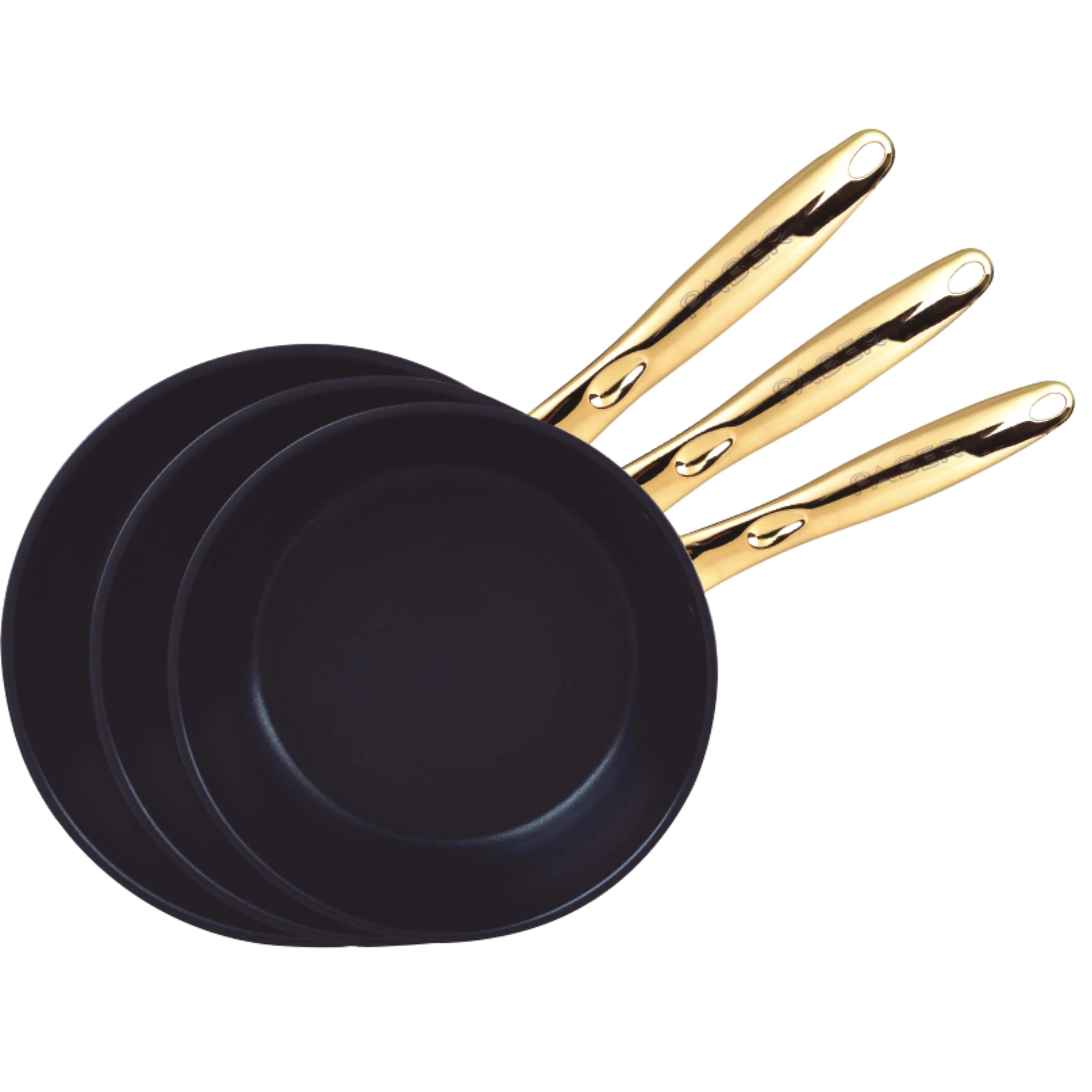 24-26 CM Non-stick Stainless steel Fry pan 201# Capsuled bottom with induction Basic Design