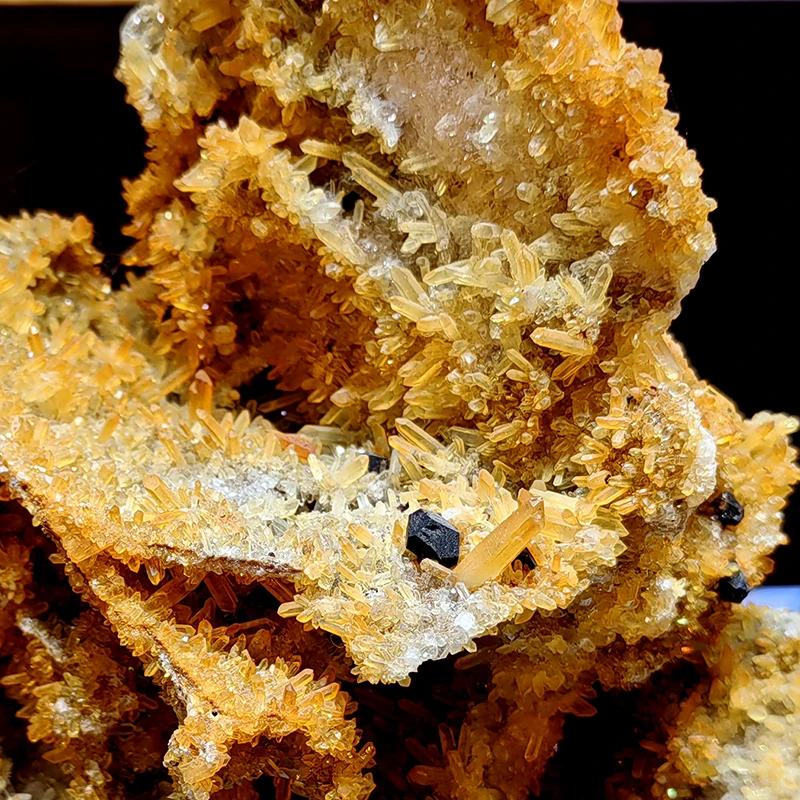 Wholesale Natural Dark citrine cluster pyrite high quality sichuan citrine cluster for decoration