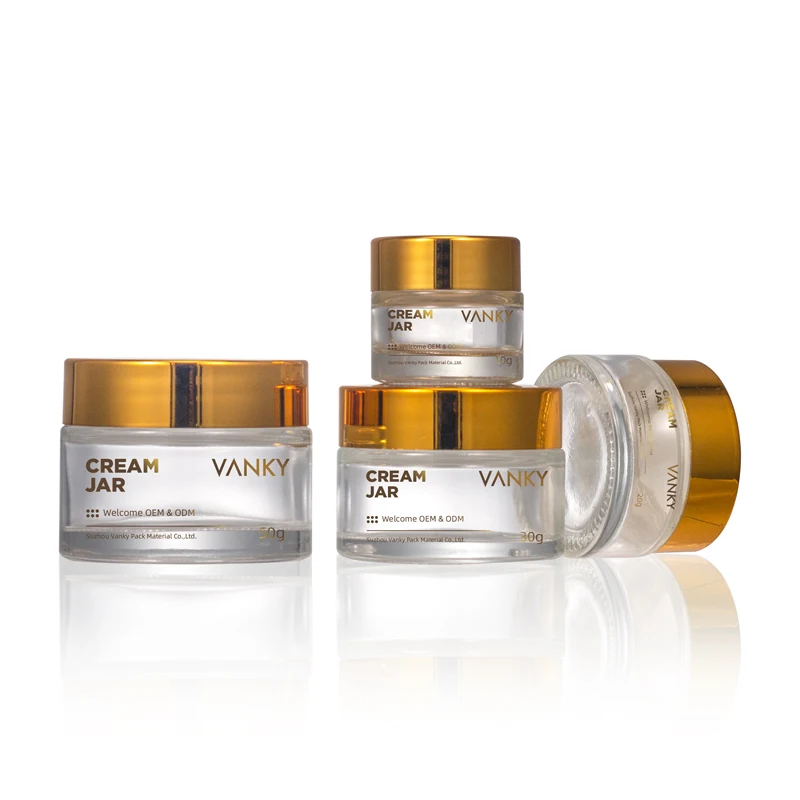 Высокое качество 10 г 20 30 50 60 прозрачная цветная стеклянная банка для крема с уксусной крышкой