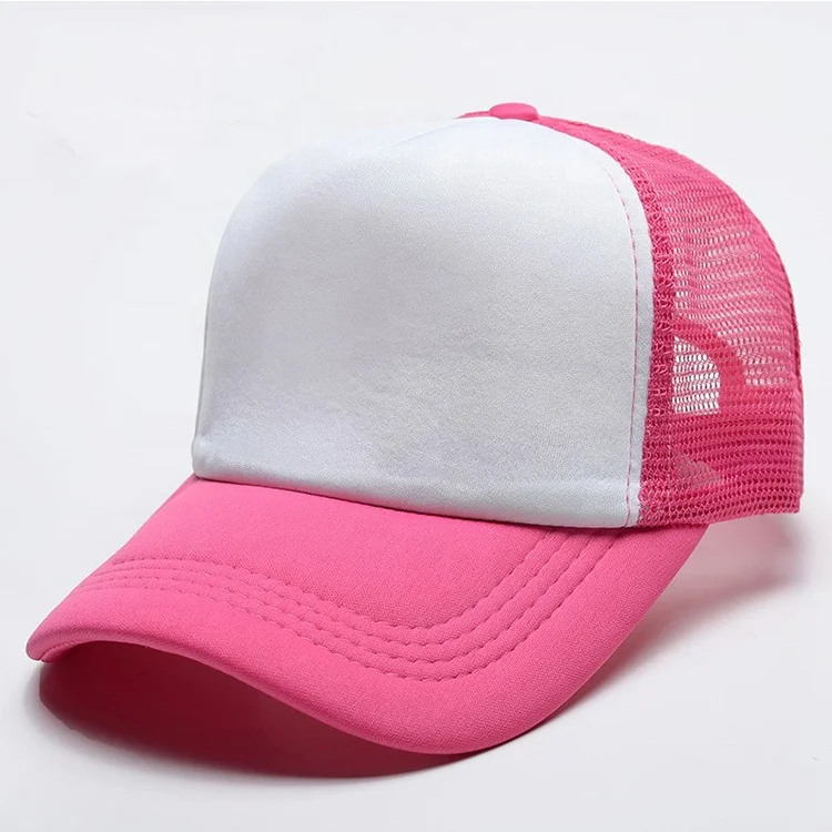 Wholesale Custom 5 Panel 3D Embroidery Logo With Plastic Buckle Foam Mesh Trucker Caps Hat gorras for men women