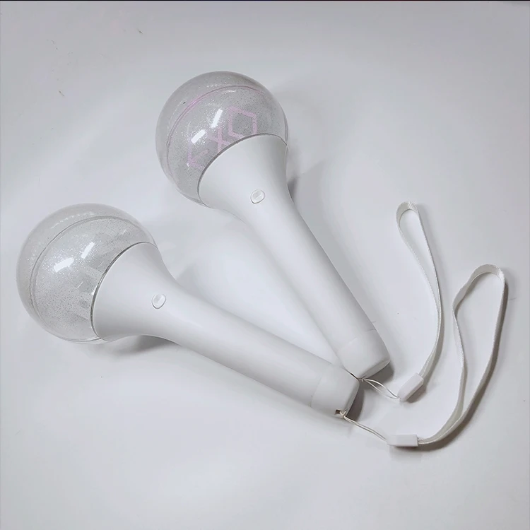 Party and Event Suppliers OEM Round Shape Colorful Acrylic Glow Led Stick With Customized Logo