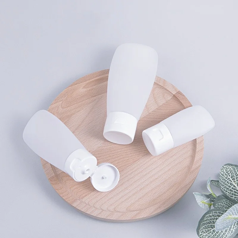 Wholesale PE Plastic Soft Touch Matte Squeeze Shampoo Sanitizer Gel Lotion Cream Bottle Flip Cap
